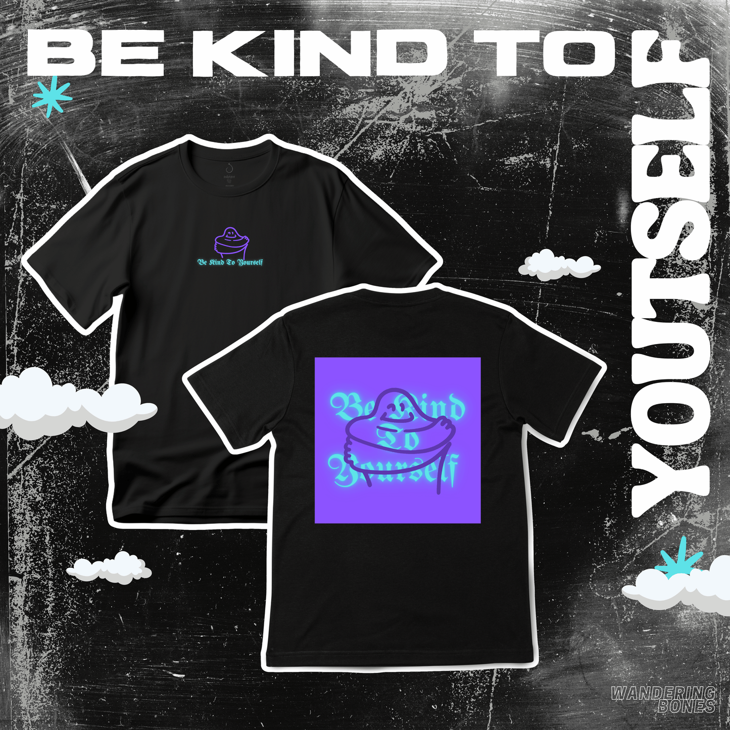 Be Kind To Yourself Unisex Streetwear T-shirt (Purple)