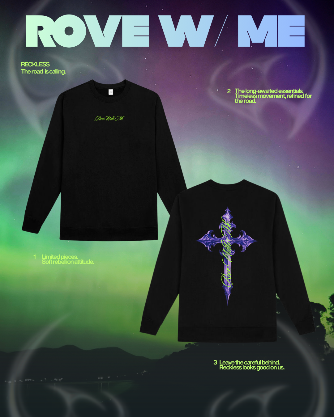 Rove With Me Unisex Streetwear Long Sleeve Tee