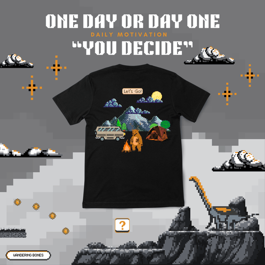 Camping Adventure Ready Unisex Streetwear T-shirt in Black (Outdoor Camping Vibes)