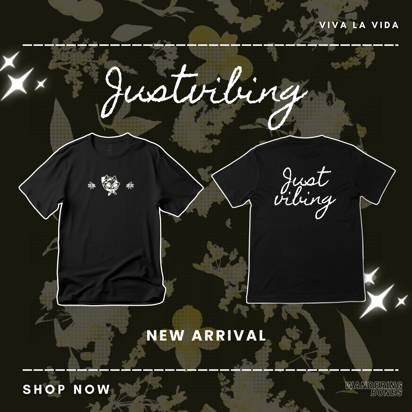 Just Vibing Unisex Streetwear T-shirt (Letters)